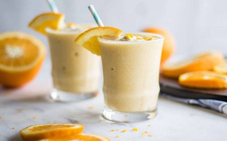 Cách làm Smoothies cam kết hợp kem